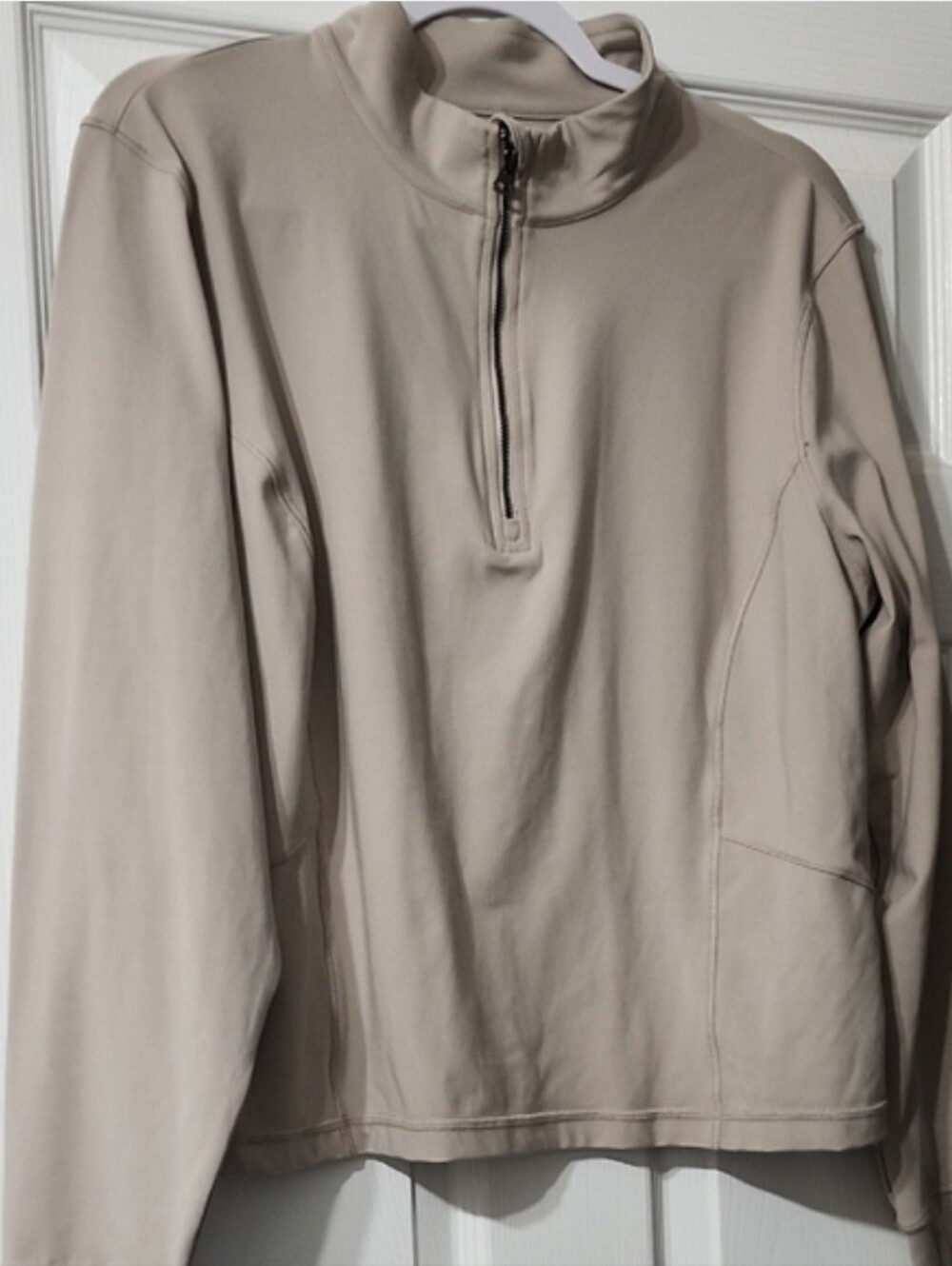 Avia Beige Zip-Up Pullover Sweater